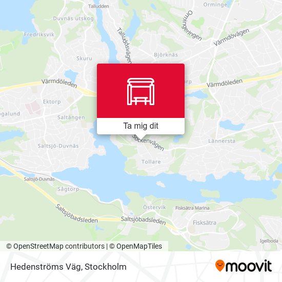 Hedenströms Väg karta