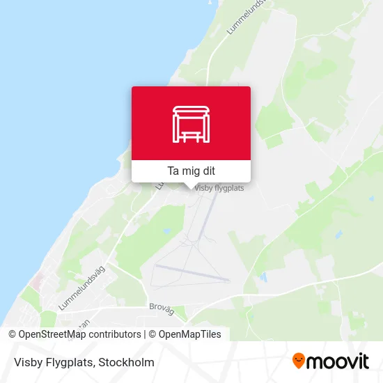 Visby Flygplats karta