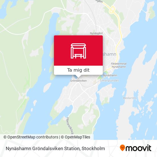 Nynäshamn Gröndalsviken Station karta