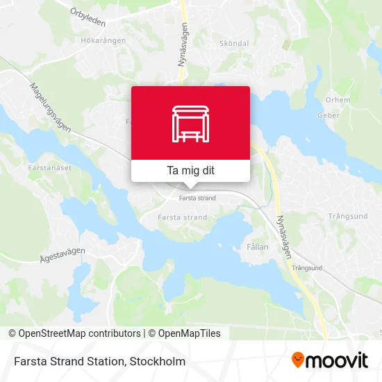 Farsta Strand Station karta