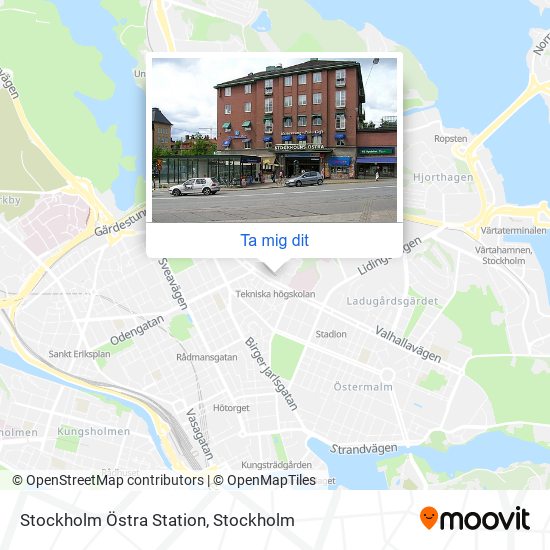 Stockholm Östra Station karta