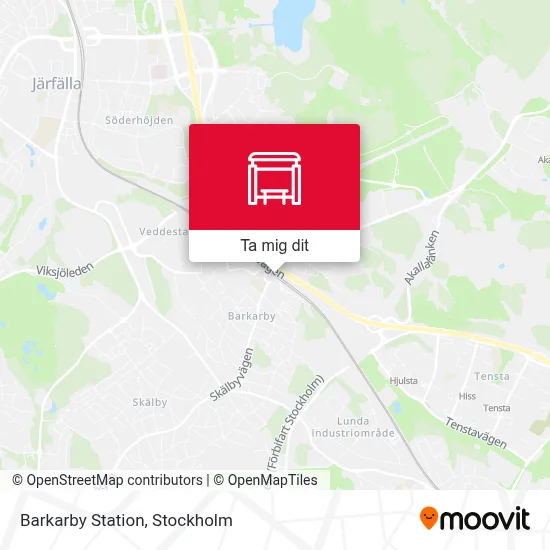 Barkarby Station karta