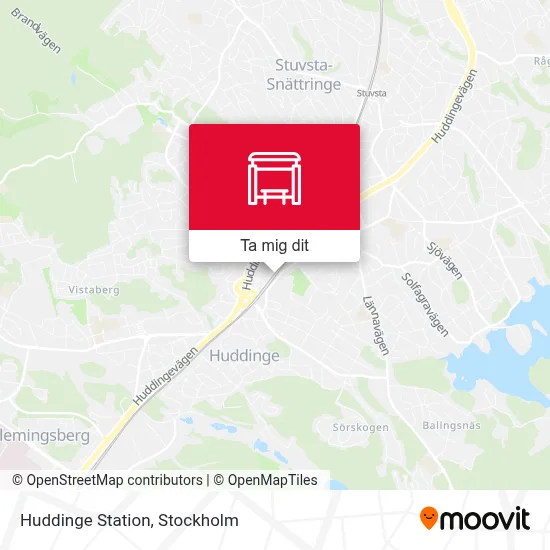 Huddinge Station karta