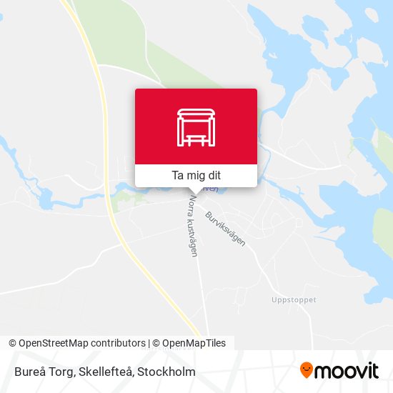 Bureå Torg, Skellefteå karta