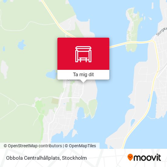 Obbola Centralhållplats karta