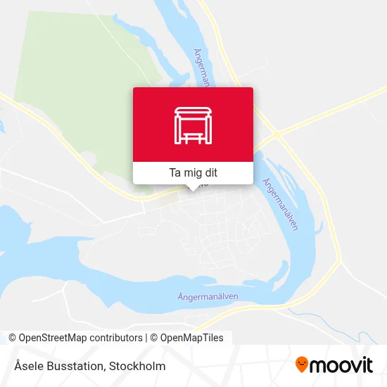 Åsele Busstation karta