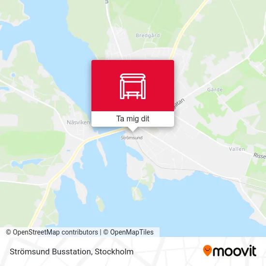 Strömsund Busstation karta