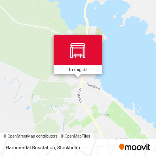 Hammerdal Busstation karta