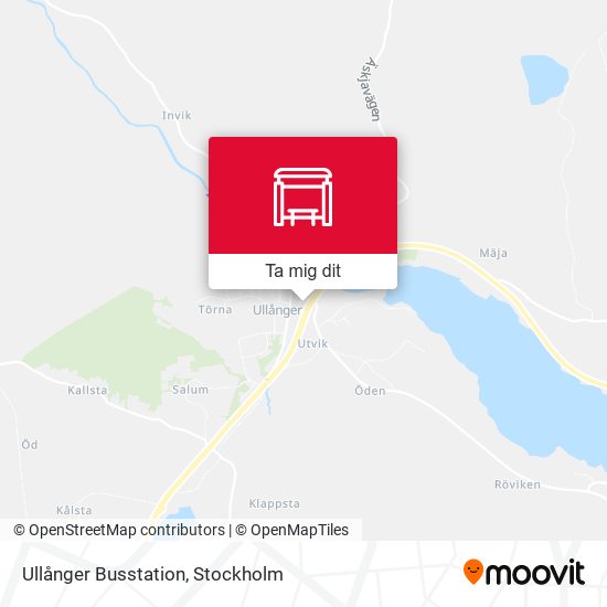 Ullånger Busstation karta