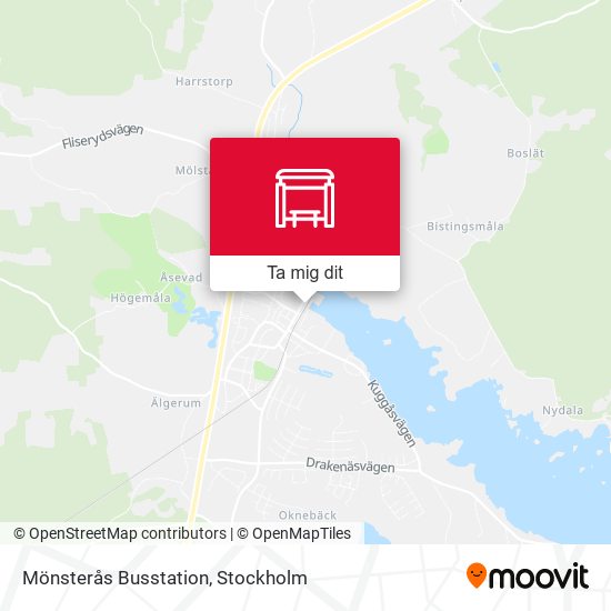 Mönsterås Busstation karta