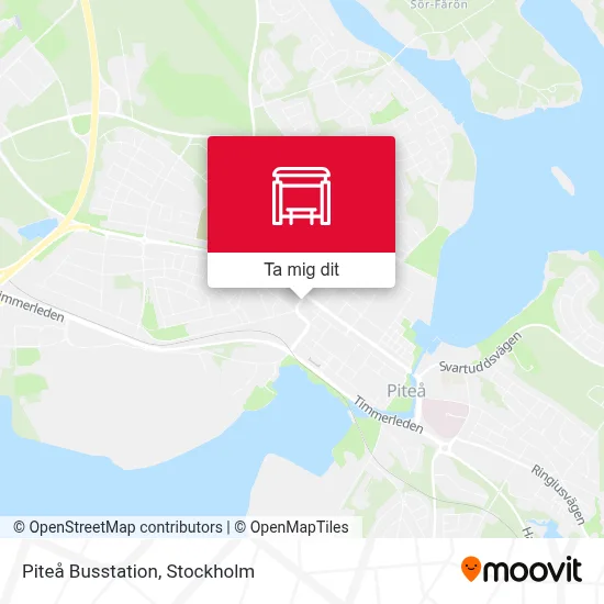 Piteå Busstation karta