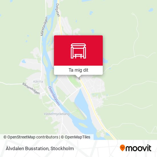 Älvdalen Busstation karta