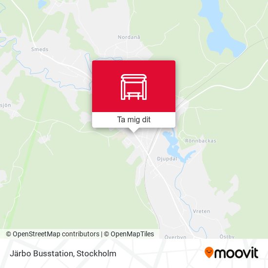 Järbo Busstation karta