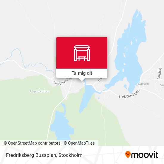 Fredriksberg Bussplan karta