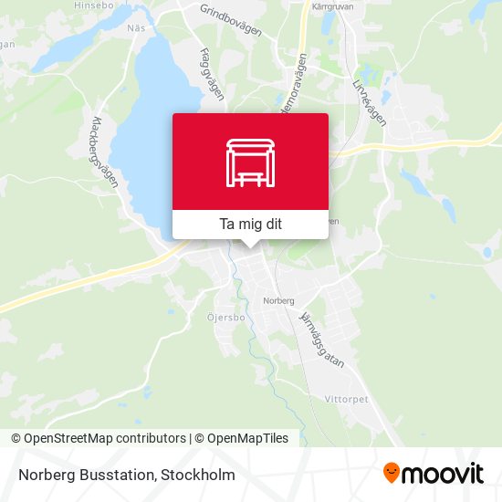 Norberg Busstation karta