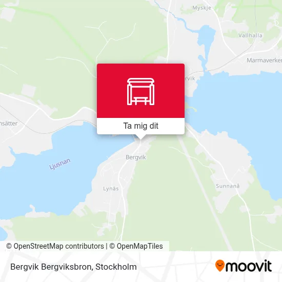 Bergvik Bergviksbron karta