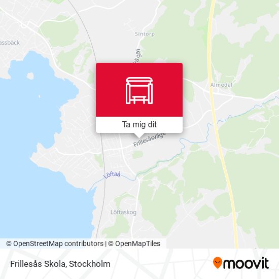 Frillesås Skola karta