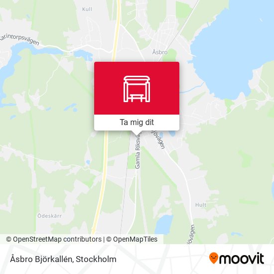 Åsbro Björkallén karta