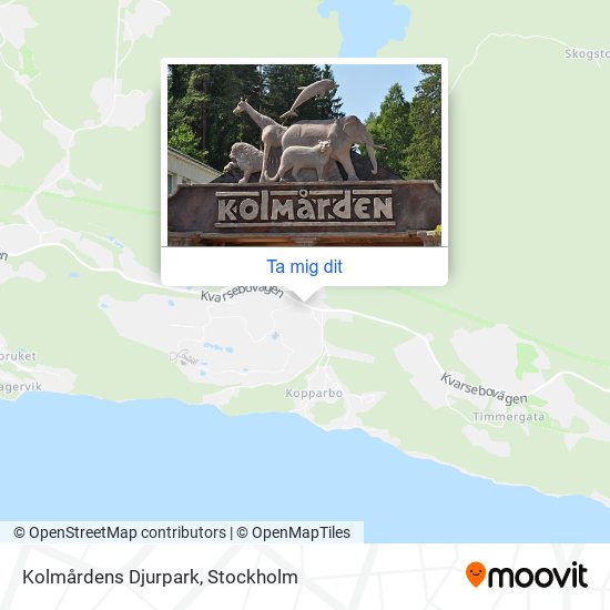 Kolmårdens Djurpark karta