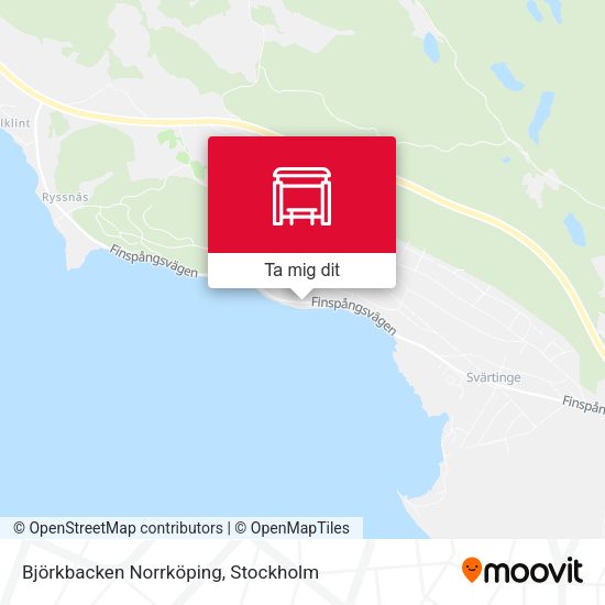 Björkbacken Norrköping karta