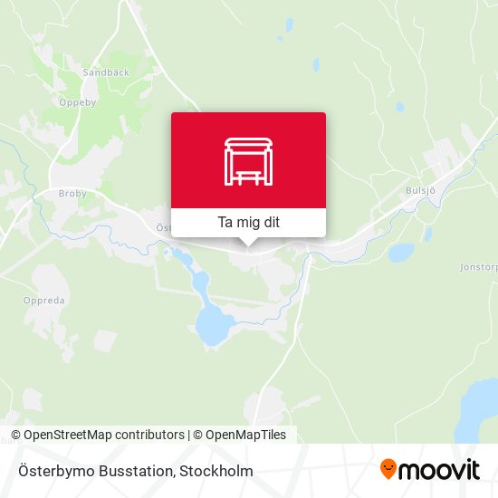 Österbymo Busstation karta