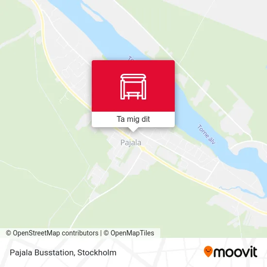 Pajala Busstation karta