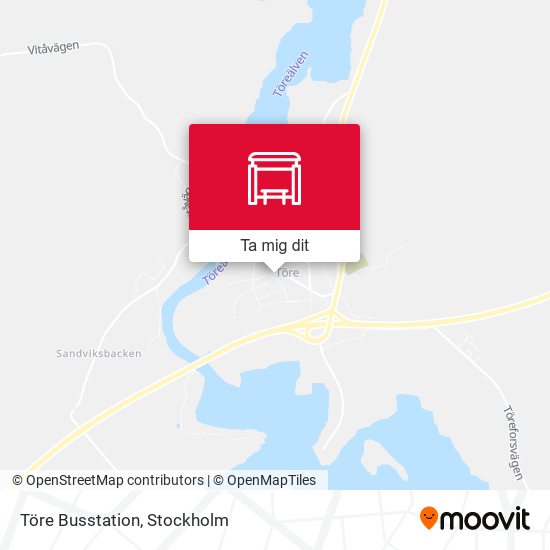 Töre Busstation karta