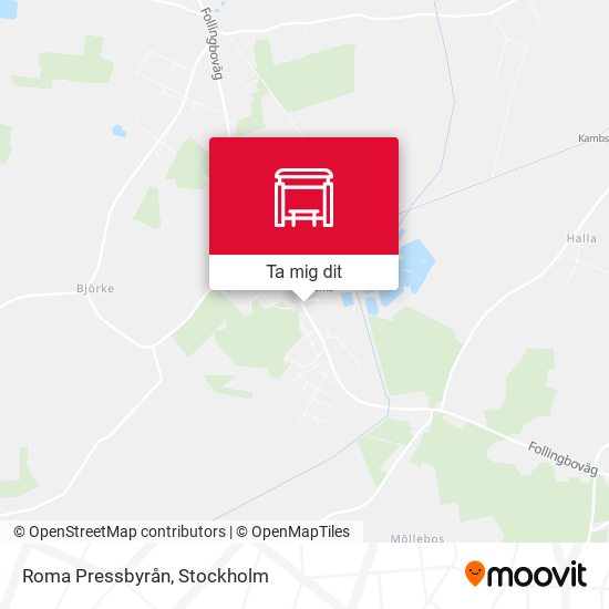 Roma Pressbyrån karta