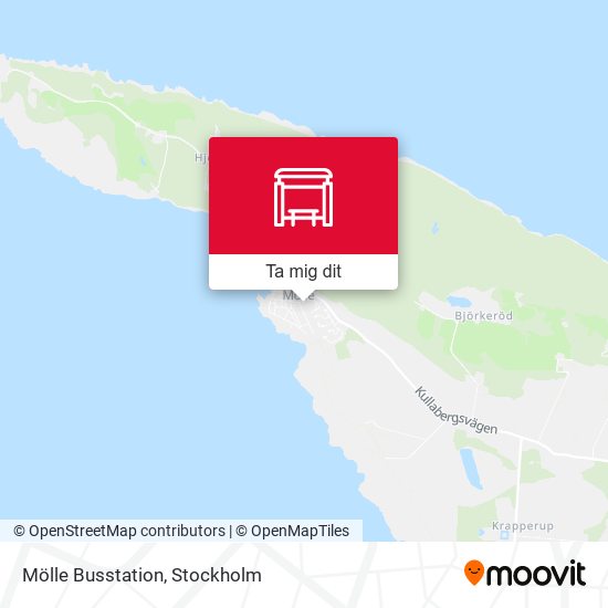 Mölle Busstation karta