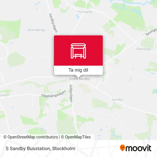 S Sandby Busstation karta