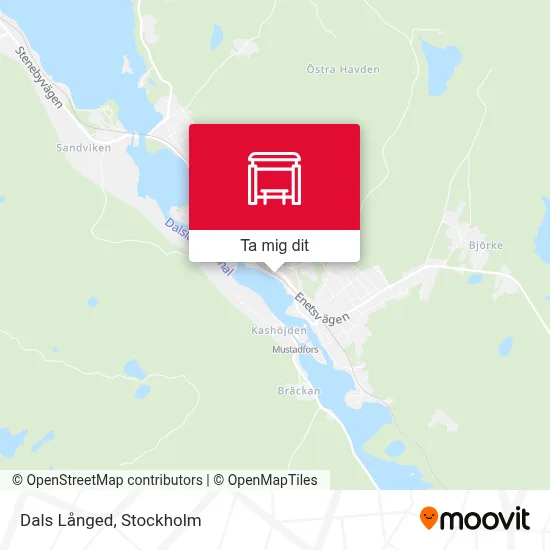 Dals Långed karta