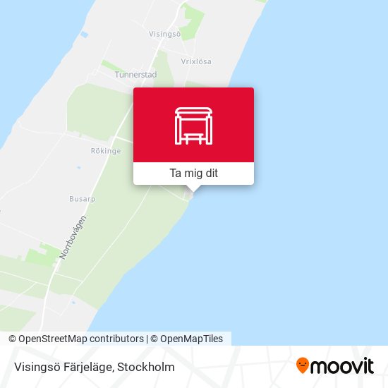 Visingsö Färjeläge karta