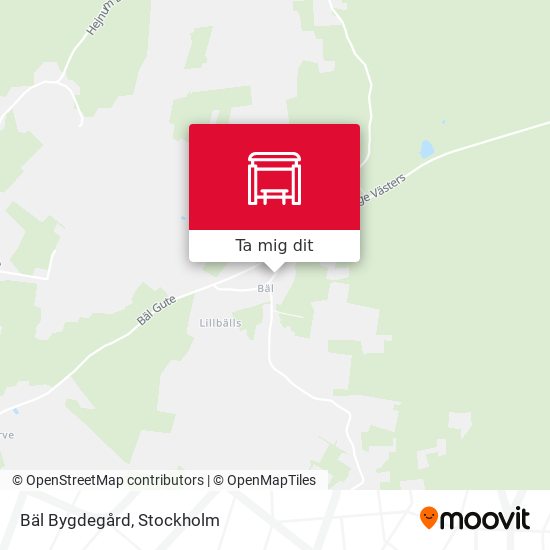 Bäl Bygdegård karta