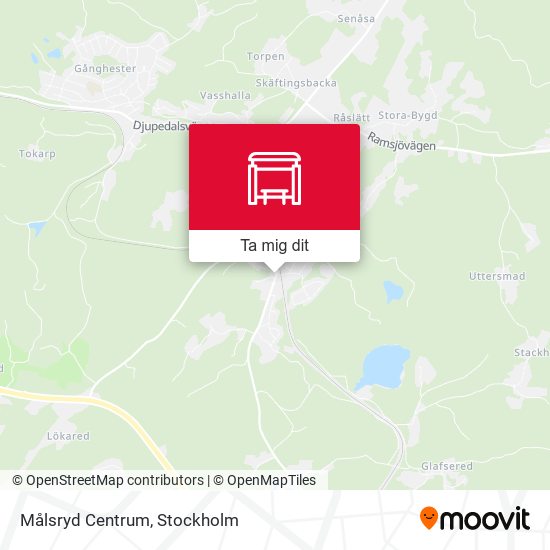 Målsryd Centrum karta