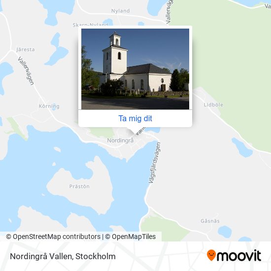 Nordingrå Vallen karta