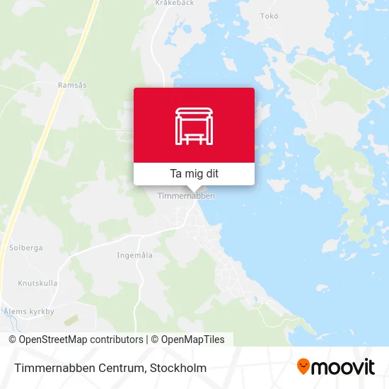 Timmernabben Centrum karta