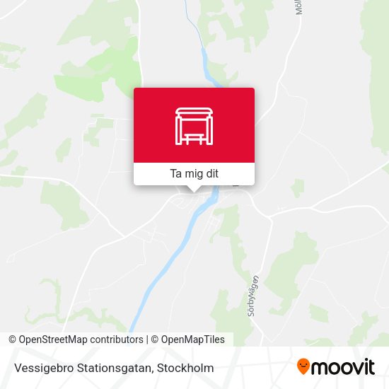 Vessigebro Stationsgatan karta