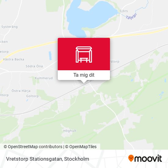 Vretstorp Stationsgatan karta