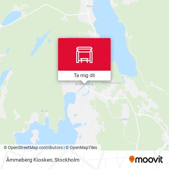 Åmmeberg Kiosken karta
