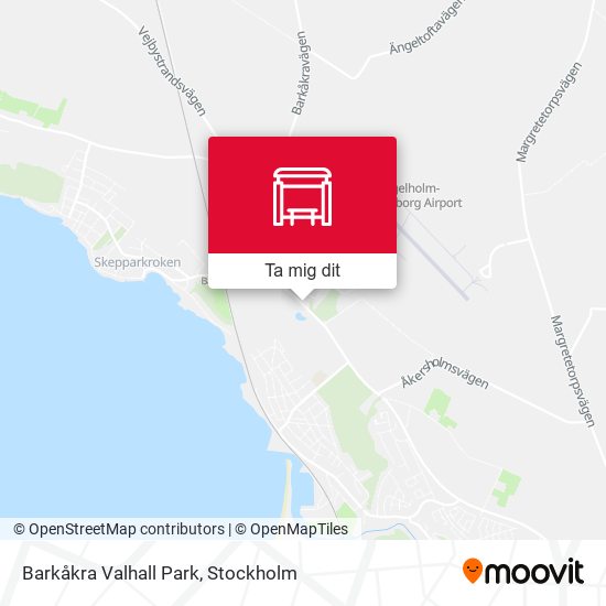 Barkåkra Valhall Park karta