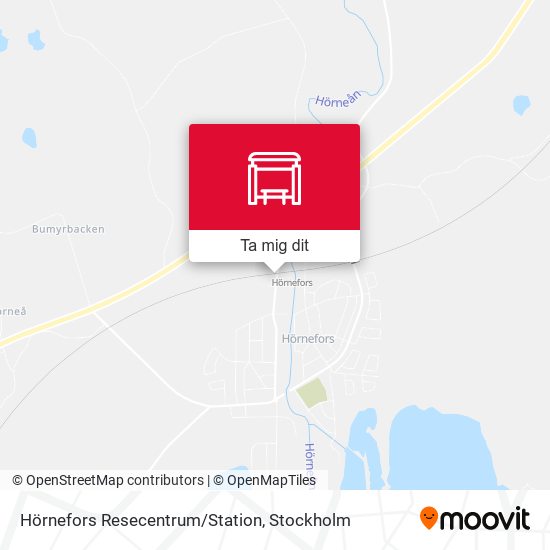 Hörnefors Resecentrum/Station karta