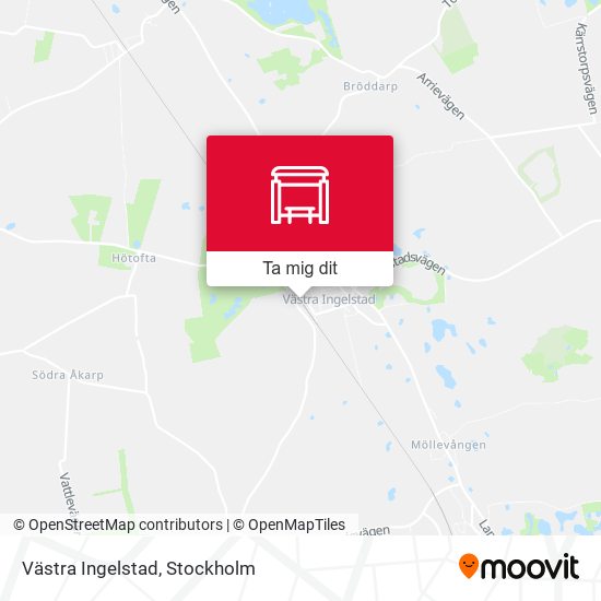 Västra Ingelstad karta