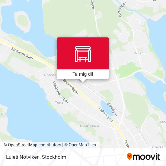 Luleå Notviken karta