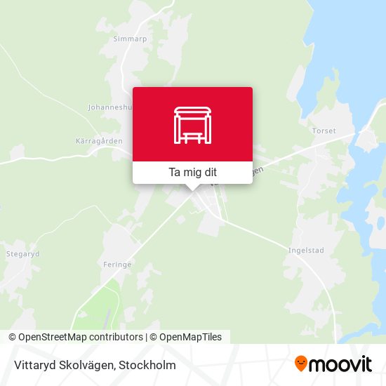 Vittaryd Skolvägen karta