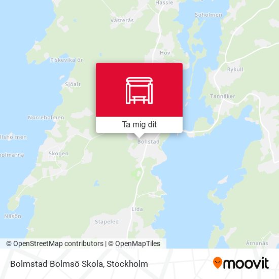 Bolmstad Bolmsö Skola karta