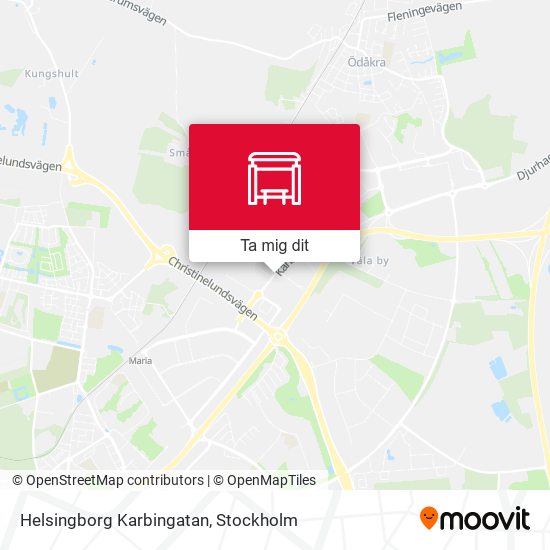 Helsingborg Karbingatan karta
