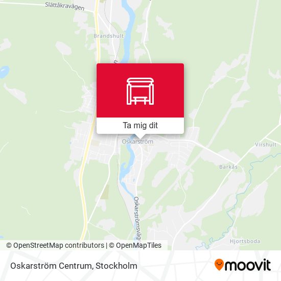 Oskarström Centrum karta
