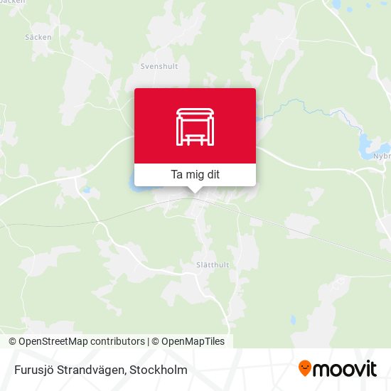 Furusjö Strandvägen karta