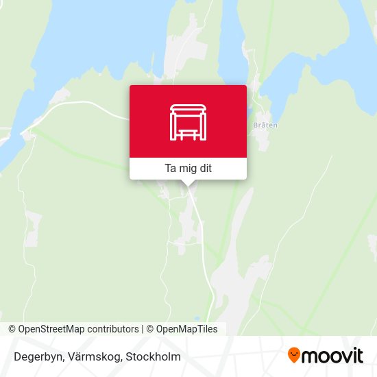 Degerbyn, Värmskog karta