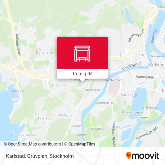 Karlstad, Gruvplan karta